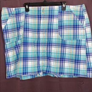 Lane Bryant Plaid Skort